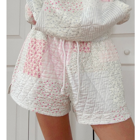 Sun-kissed Coconut Pants - Sun-kissed Coconut “ Penny “ Sun-kissed Coconut Quilted Shorts S1